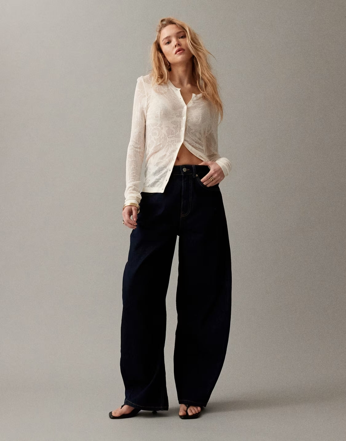 Black straight jeans