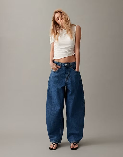 Navy straight Jeans