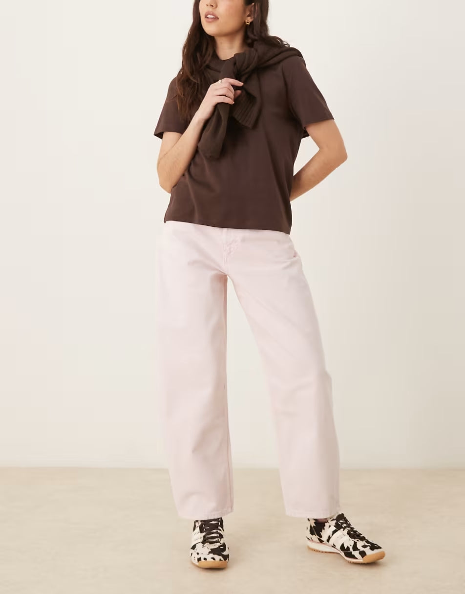 Pink straight Jeans